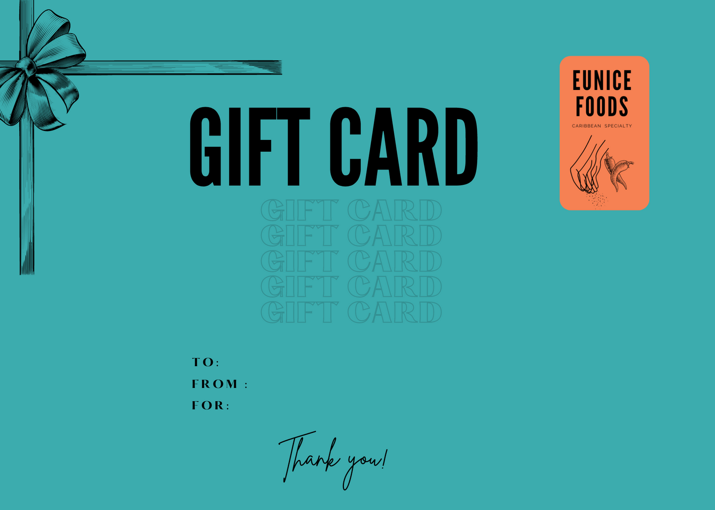Eunice Foods Virtual Gift Card